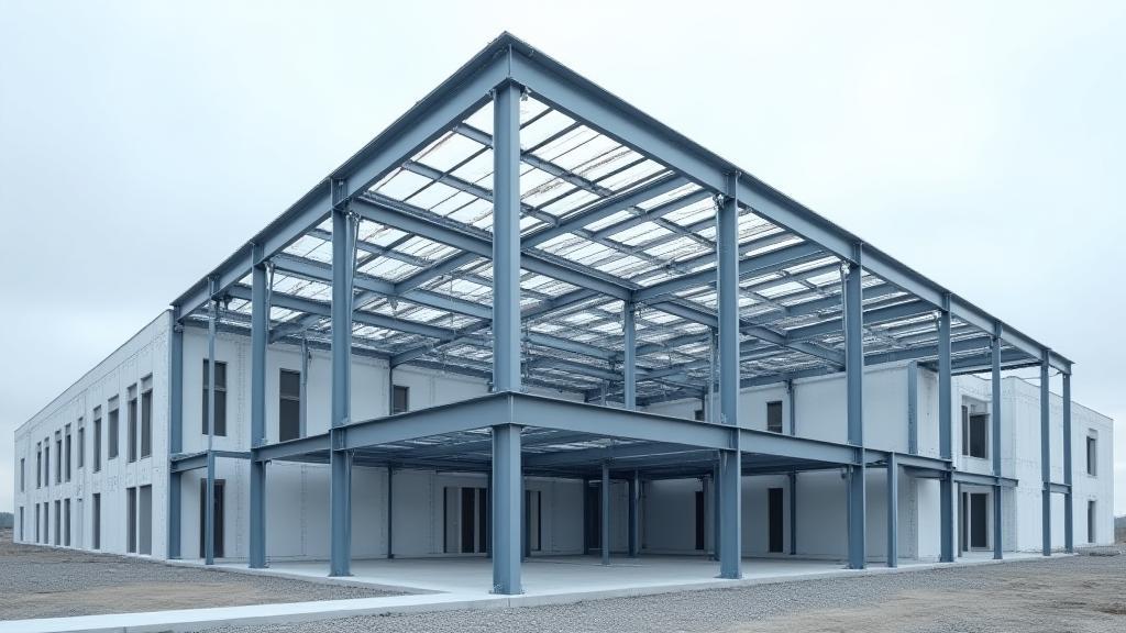 New steel structure for a medical facility wing